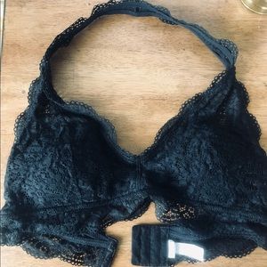Aerie Wildflower Lace Padded Halter Bralette